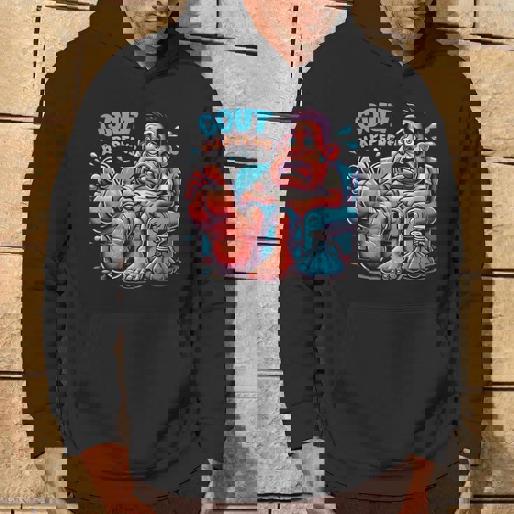 痛風が起こる 面白くて陽気な愚かな痛み むくみ パーカー ライフスタイル