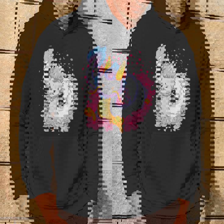 白 アニメ ドラゴン 美的 カワイイ パーカー ライフスタイル