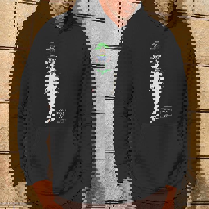 盆栽ねこ 頭に松の盆栽を乗せたハチワレ猫 パーカー ライフスタイル