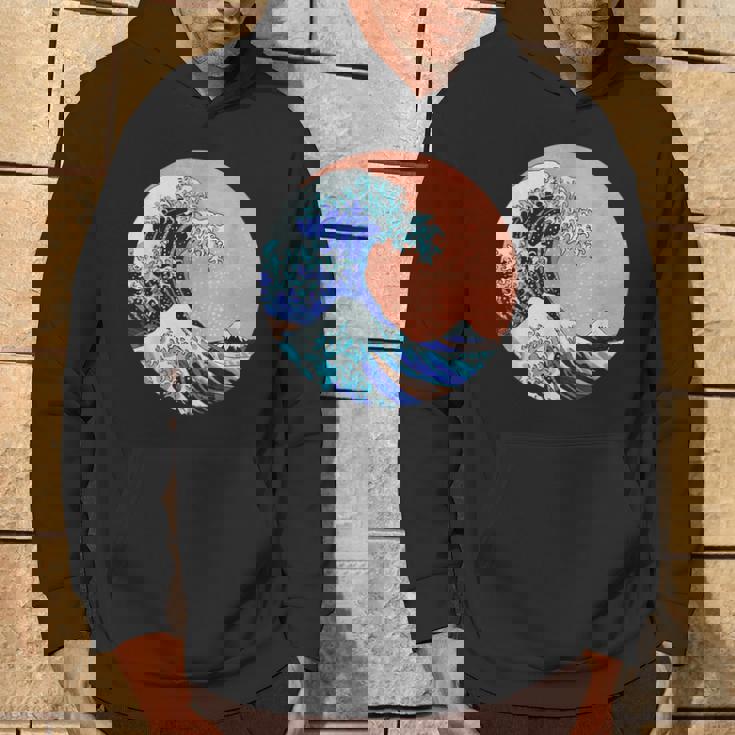 神奈川の偉大な波 日本製 パーカー ライフスタイル