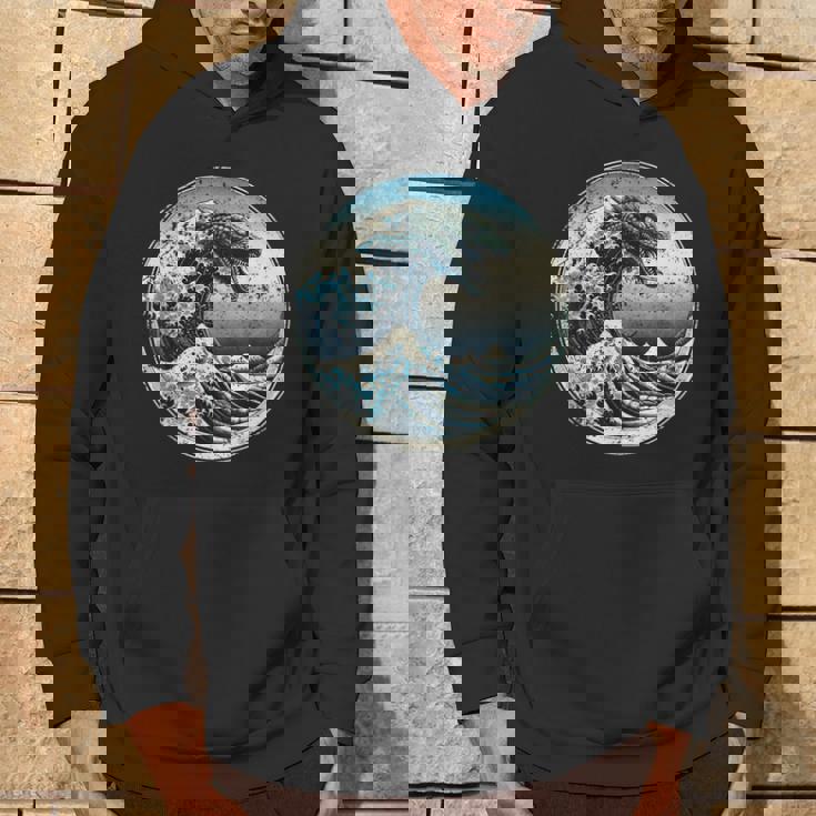 神奈川沖グレートウェーブウィズガメラ パーカー ライフスタイル