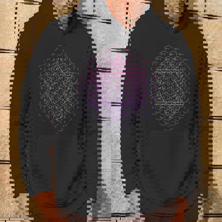 神聖幾何学 フラワーオブライフ 六芒星 パーカー ライフスタイル