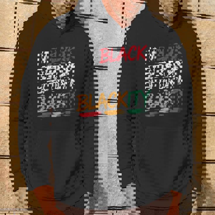 私は毎日黒人だけど今日は黒人黒人ジューンティーンス パーカー ライフスタイル