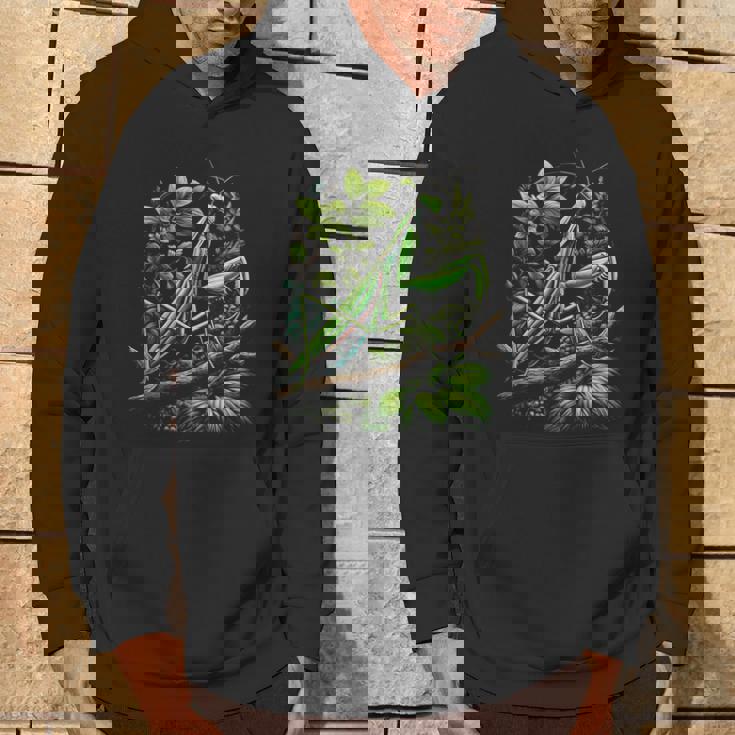 節足動物崇拝者 謎めいたカマキリ 水彩インク パーカー ライフスタイル