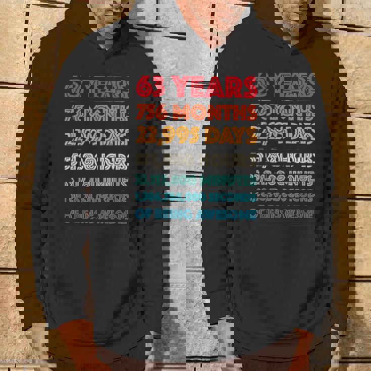 素晴らしい63歳の誕生日プレゼント 面白い レトロ 63歳の誕生日 パーカー ライフスタイル