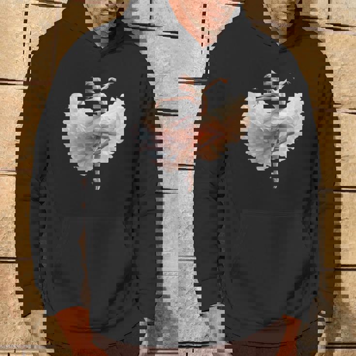 美しいバレリーナガール ダンシングバレエ水彩画 パーカー ライフスタイル