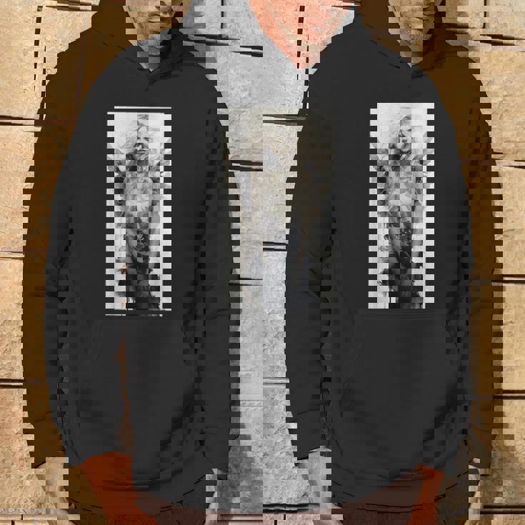 美しい天使 白黒ヴィンテージアート パーカー ライフスタイル