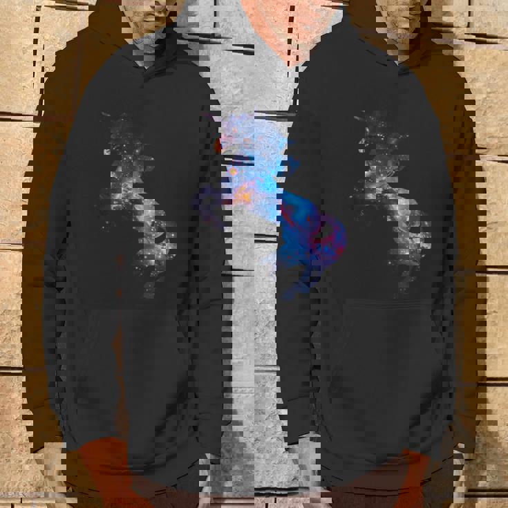 美的シルエット 夢のような宇宙 銀河 ユニコーン パーカー ライフスタイル