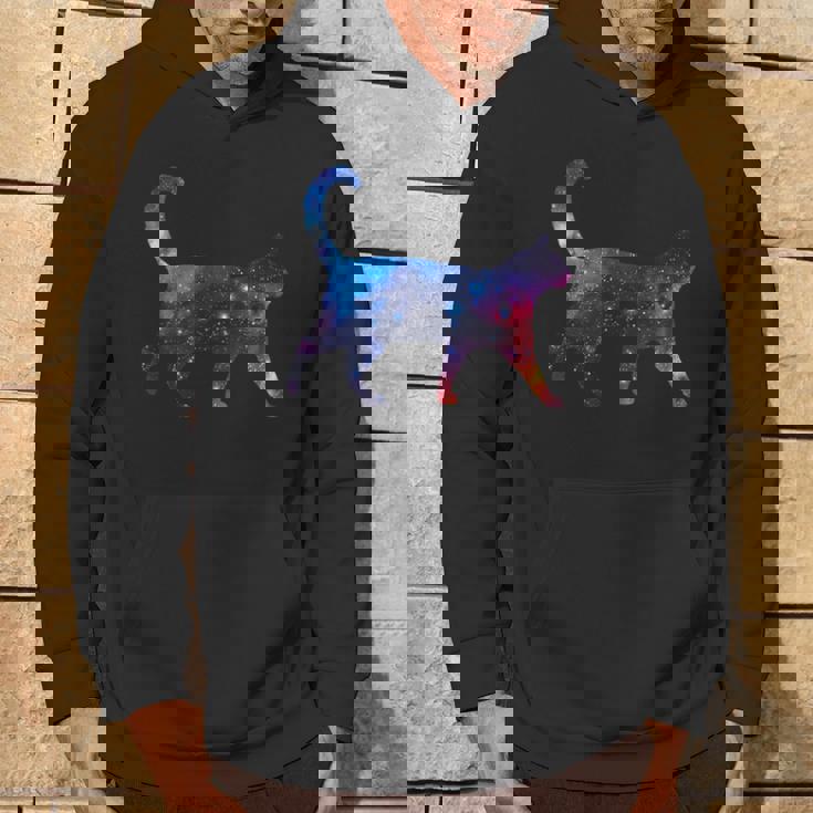 美的シルエット 星 宇宙 銀河 猫 パーカー ライフスタイル