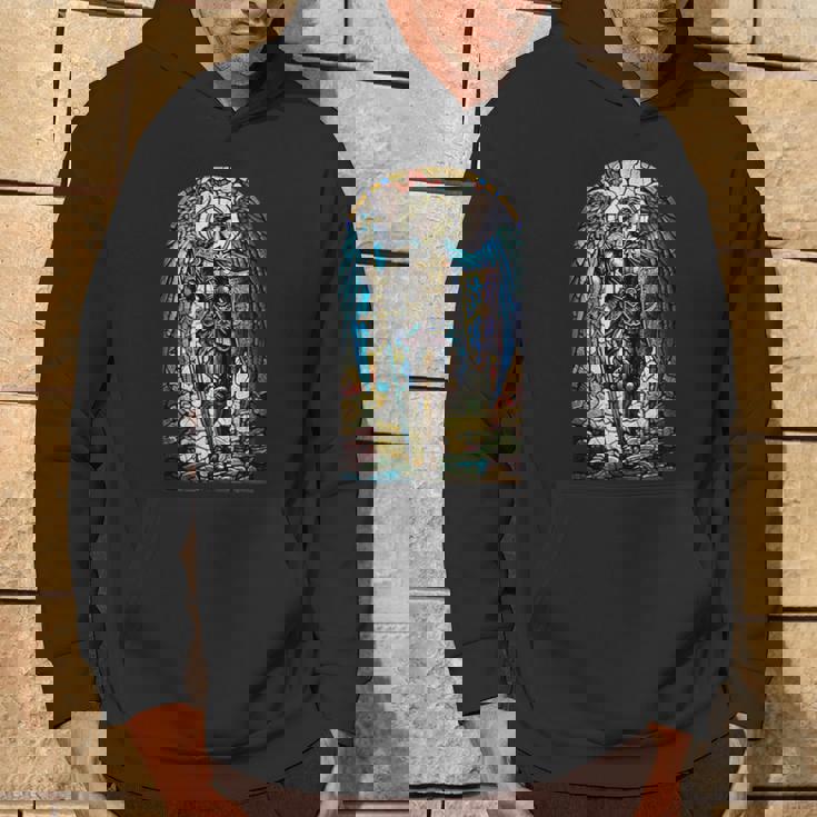 聖ミカエル大天使 – 聖なるステンドグラス – キリスト教 パーカー ライフスタイル