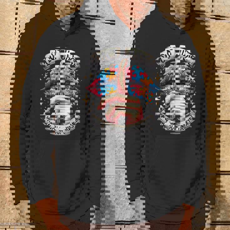 自閉症啓発唇を理解していないことを判断しないでください パーカー ライフスタイル