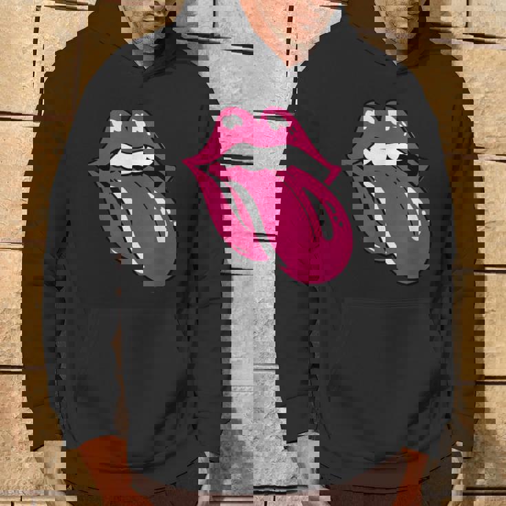 舌を広げた唇 パーカー ライフスタイル