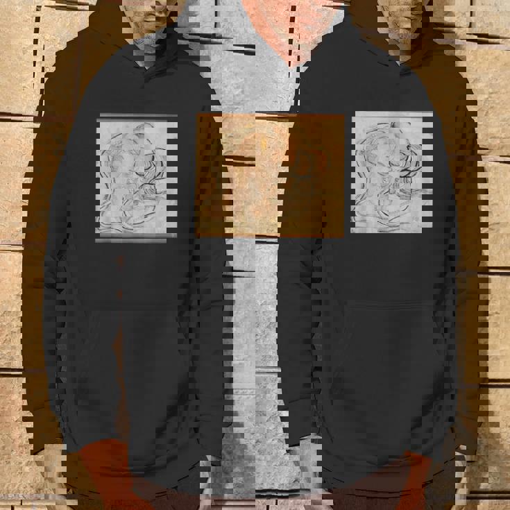 葛飾北斎作 蛇女頭 パーカー ライフスタイル