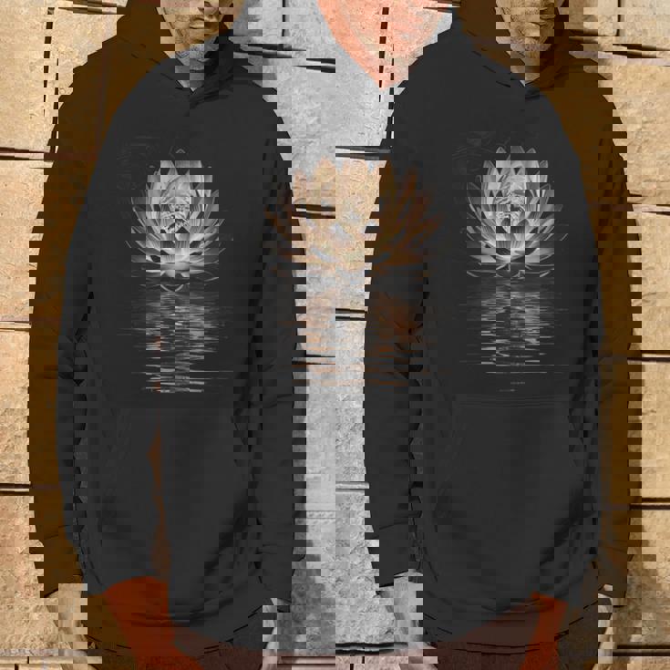 蓮の花 ヨガ 瞑想 禅 スピリチュアル オーム 仏教 ギフト パーカー ライフスタイル