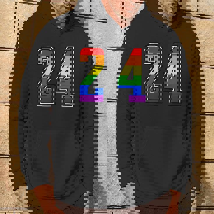 虹 24チーム短期大学スポーツレインボーカラー番号制ユニフォーム パーカー ライフスタイル