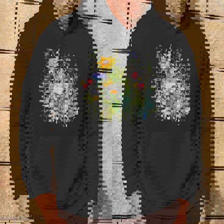 野生の花 ボタニカル 花 自然 ヴィンテージ フローラル グラフィック パーカー ライフスタイル