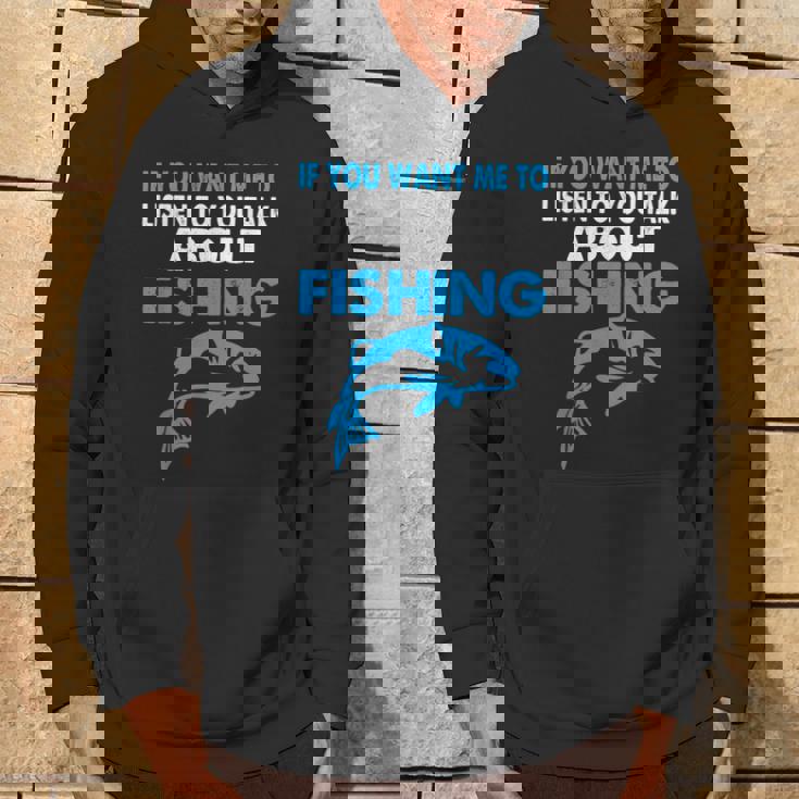 釣りについての話を聞いてほしい場合のグラフィック パーカー ライフスタイル