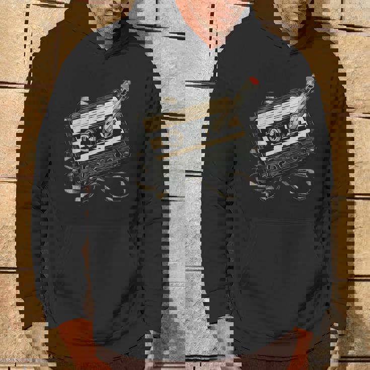 鉛筆巻き戻し付きレトロカセットテープ パーカー ライフスタイル