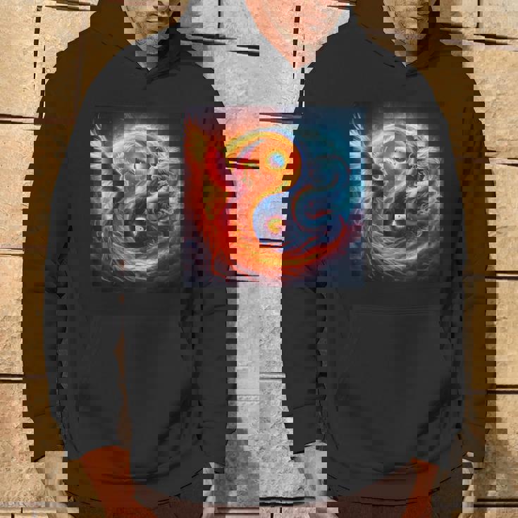 陰陽鳳凰と日本龍 パーカー ライフスタイル