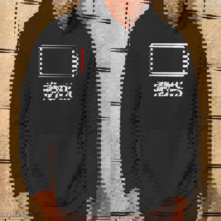 電池【残り1】バッテリー 電池切れ おもしろ 面白い ギャグ ネタ ウケ狙い 笑える ユーモア お笑い 個性的な パーカー ライフスタイル