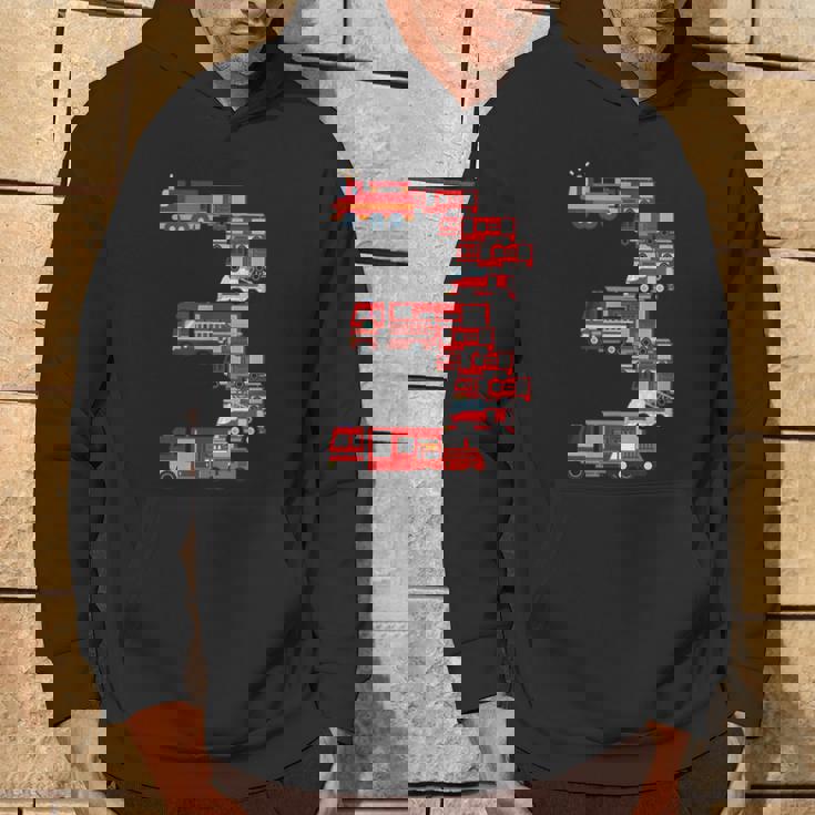 面白い3歳の幼児消防士キッズ消防車3位 パーカー ライフスタイル