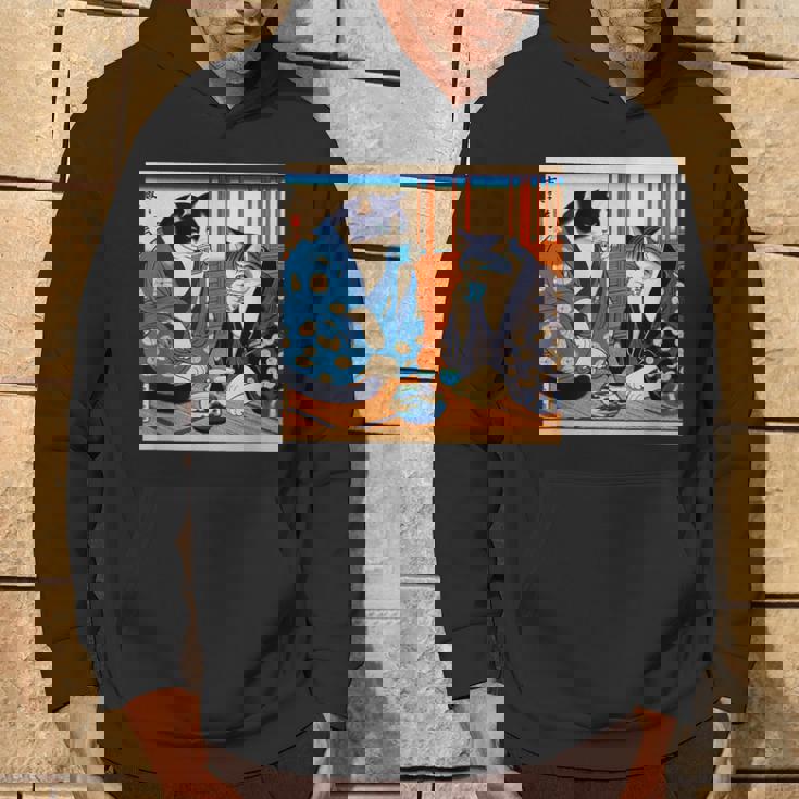 面白いtシャツ 猫 ネコ 酒 メンズ 猫好き グッズ おもしろ 面白い 服 ネタ にゃんこ 猫の下僕 浮世絵 パーカー ライフスタイル