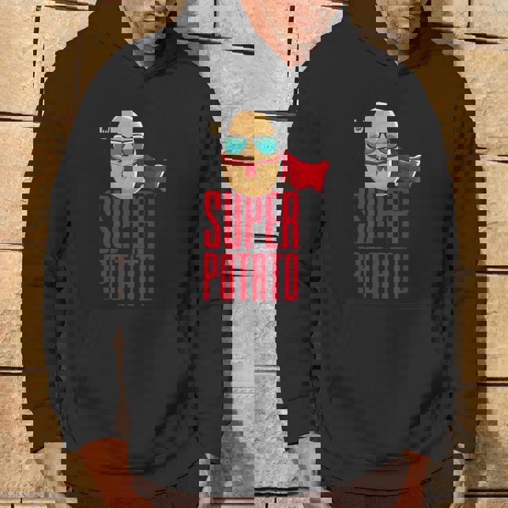 面白いかわいいスーパーポテトアニメ衣装グラフィックデザイン。 パーカー ライフスタイル