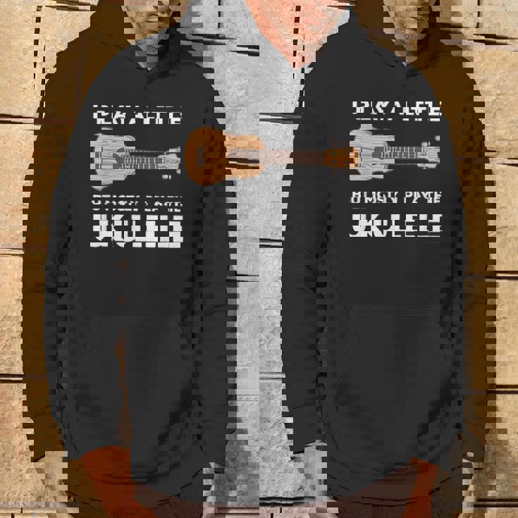 面白いウクレレ服ギターワードプレイ パーカー ライフスタイル