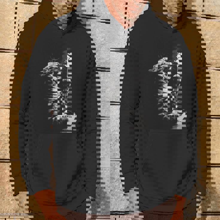 面白いギター 猫 ギターを弾く パーカー ライフスタイル