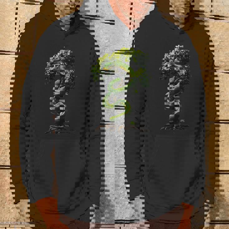 面白いグリーン ツリー パイソン愛好家ヘビ爬虫類 Green Tree Pythonnake Lover パーカー ライフスタイル