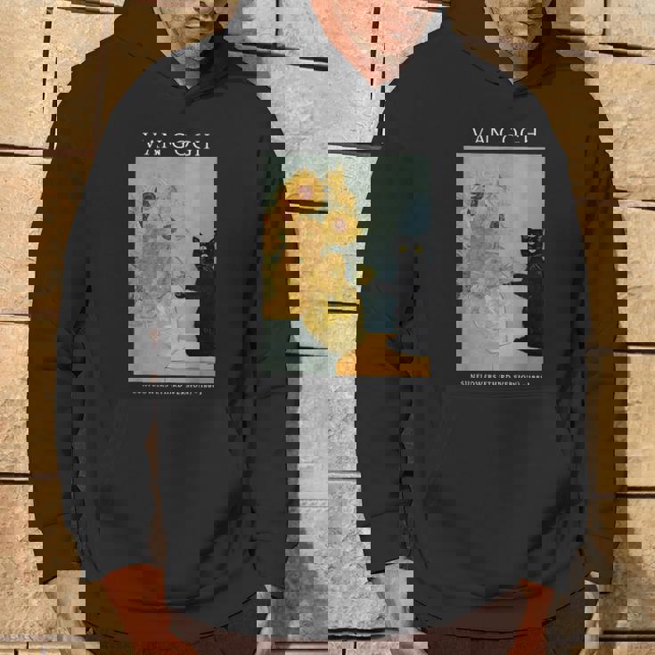 面白いゴッホ ひまわり 猫 ミーム ゴッホ アート パーカー ライフスタイル