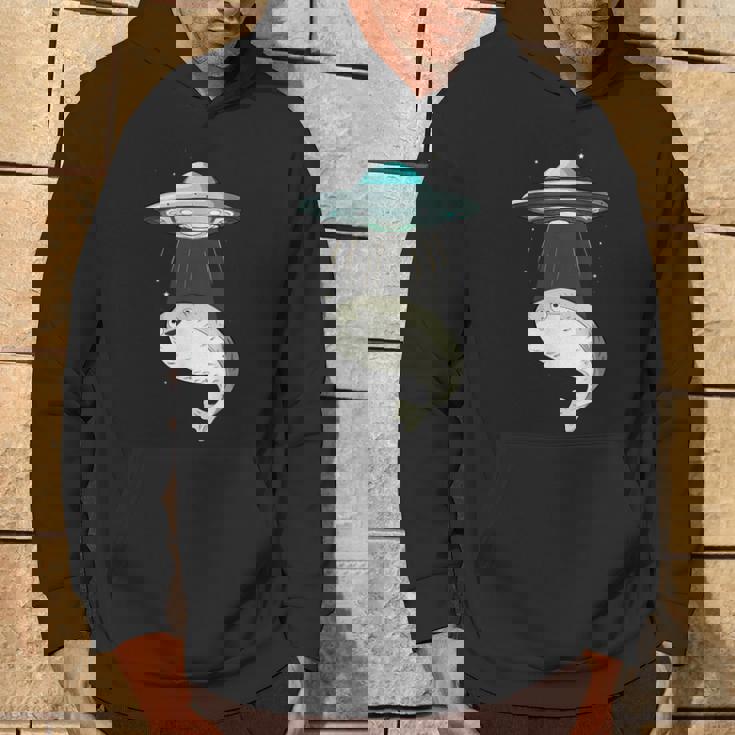 面白いサカバンバスピス フィッシュミーム Ufo アブダクション パーカー ライフスタイル