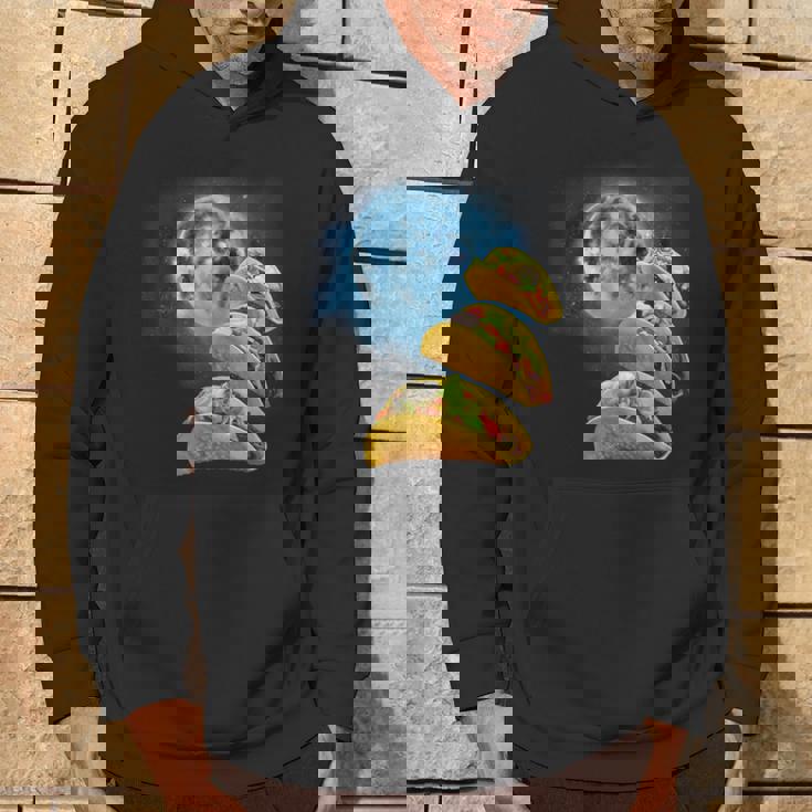 面白いタコスシャツ – タコス好きのタコスハウリングアットザムーン パーカー ライフスタイル