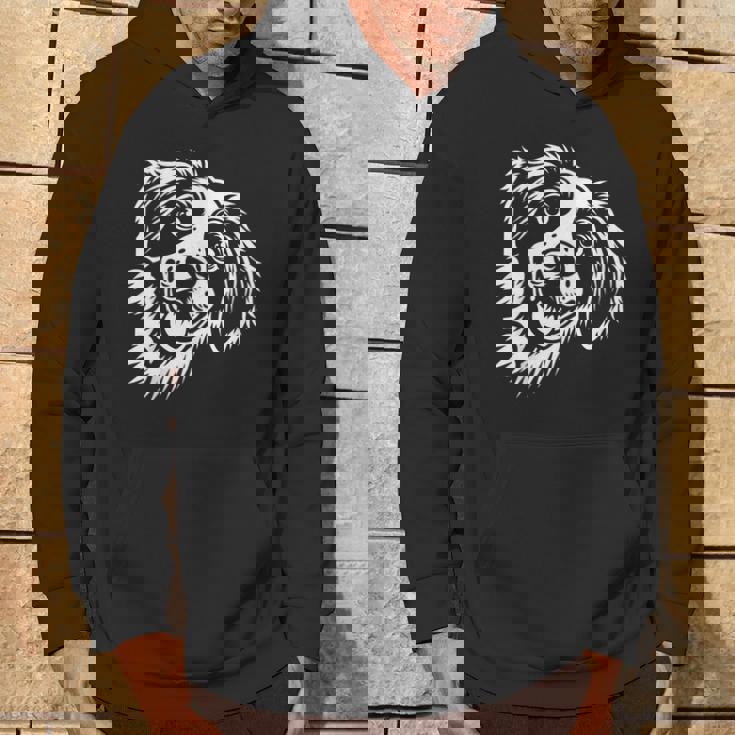 面白いブリタニー スパニエル犬のぞくグラフィック デザイン パーカー ライフスタイル