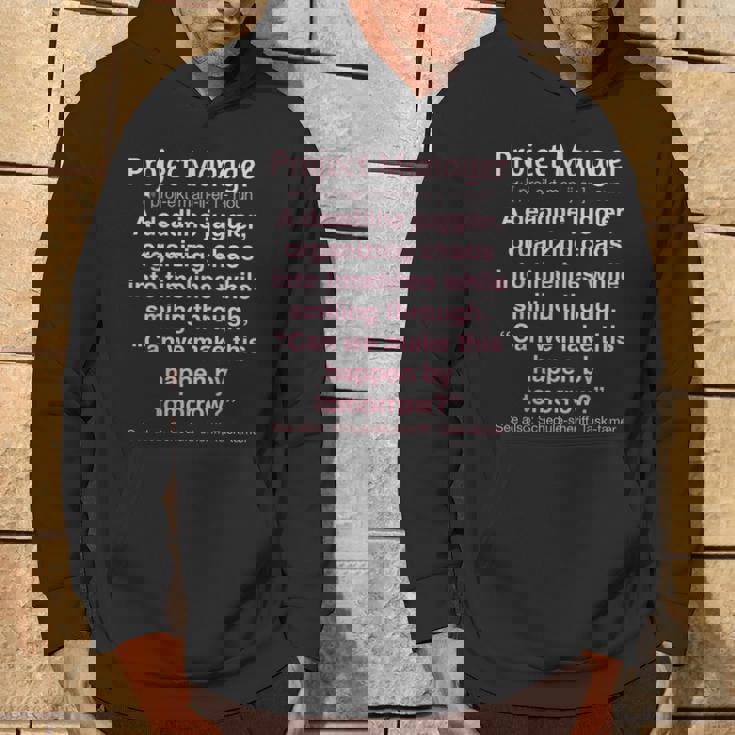 面白いプロジェクトマネージャー パーカー ライフスタイル