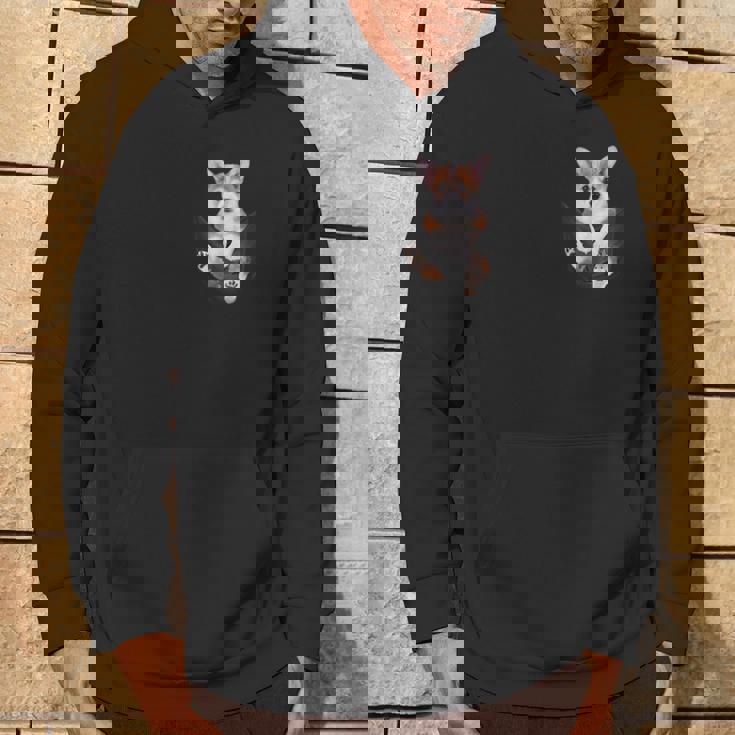 面白いペンブローク ウェルシュコーギー あなたのポケットにコーギー愛好家向け パーカー ライフスタイル