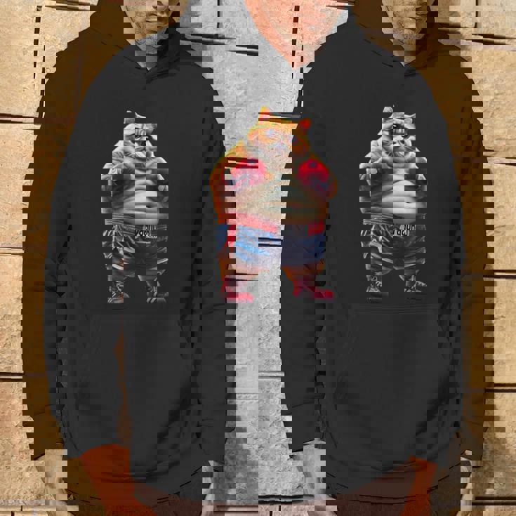 面白いボクシング ジム ワークアウト 猫 ボクシング グローブ アニメ ミーム パーカー ライフスタイル