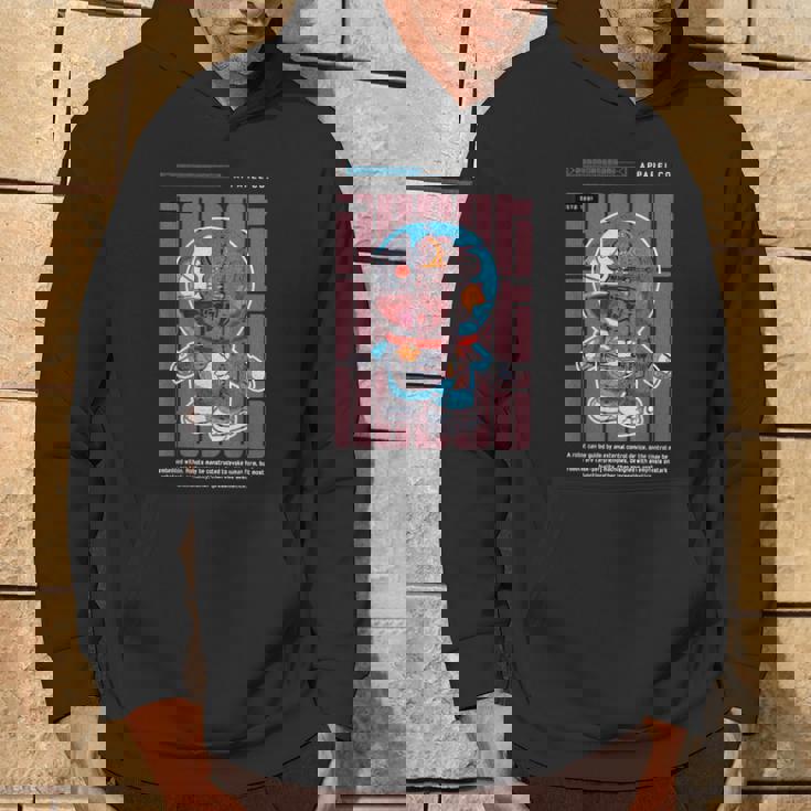 面白い日本のアニメスタイルアート ビンテージアニメ ロボットアートアニメ パーカー ライフスタイル