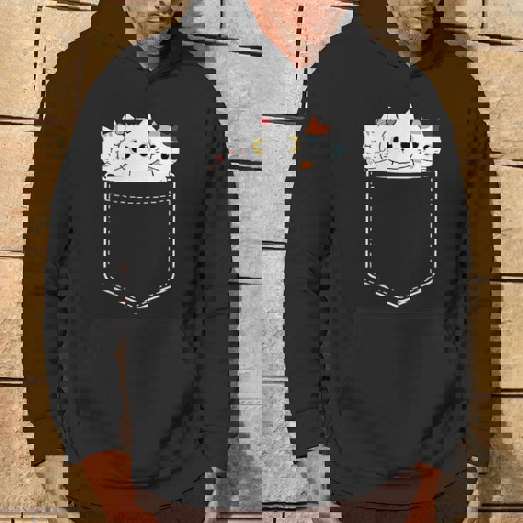 面白い猫 ポケット かわいい カワイイ キティ ラブ キャット ポケット付き パーカー ライフスタイル