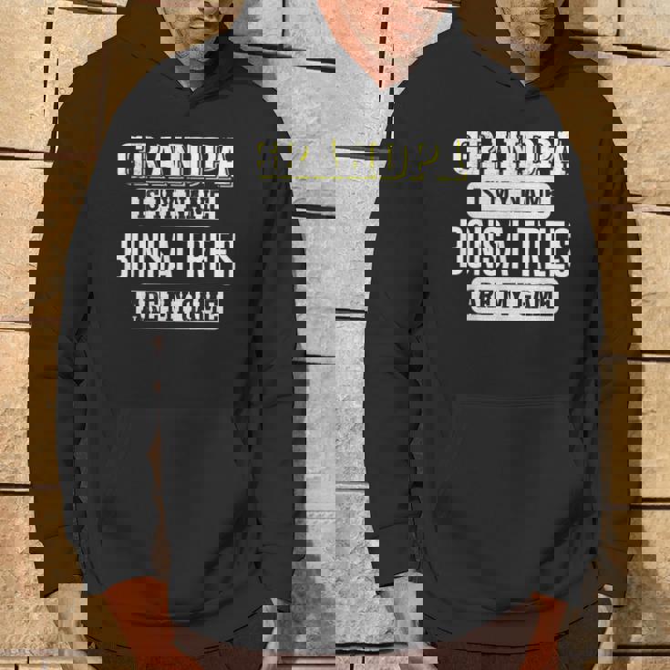 面白い盆栽の木 おじいちゃんへのギフト 父の日デザイン パーカー ライフスタイル