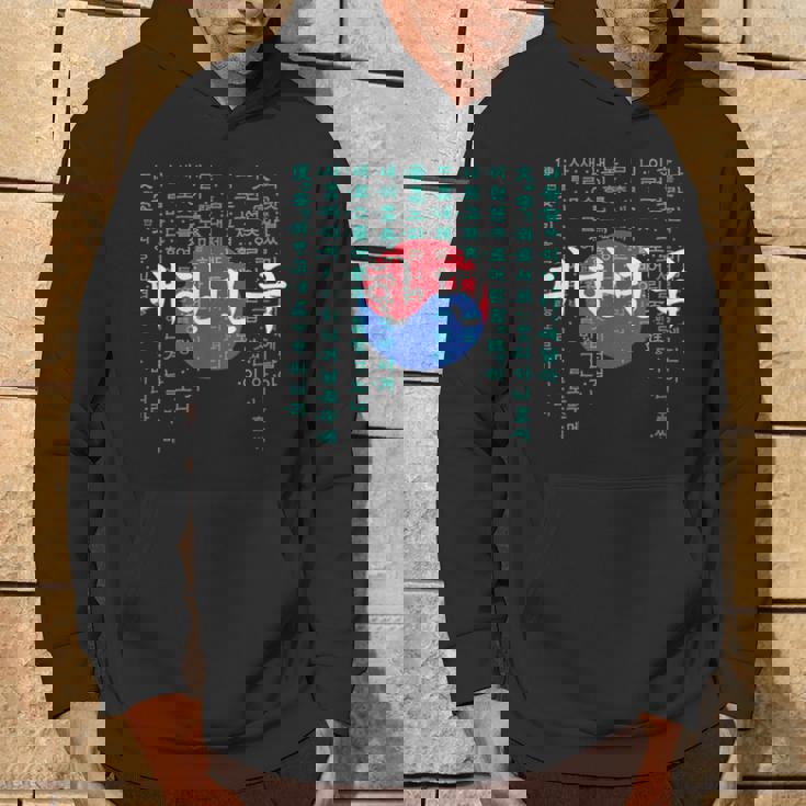 韓国国旗 ハングルアルファベット付き パーカー ライフスタイル