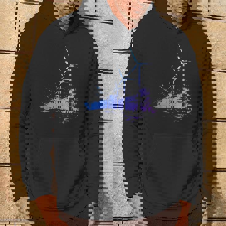 風力発電所 風車 タービン 再生可能エネルギー パーカー ライフスタイル