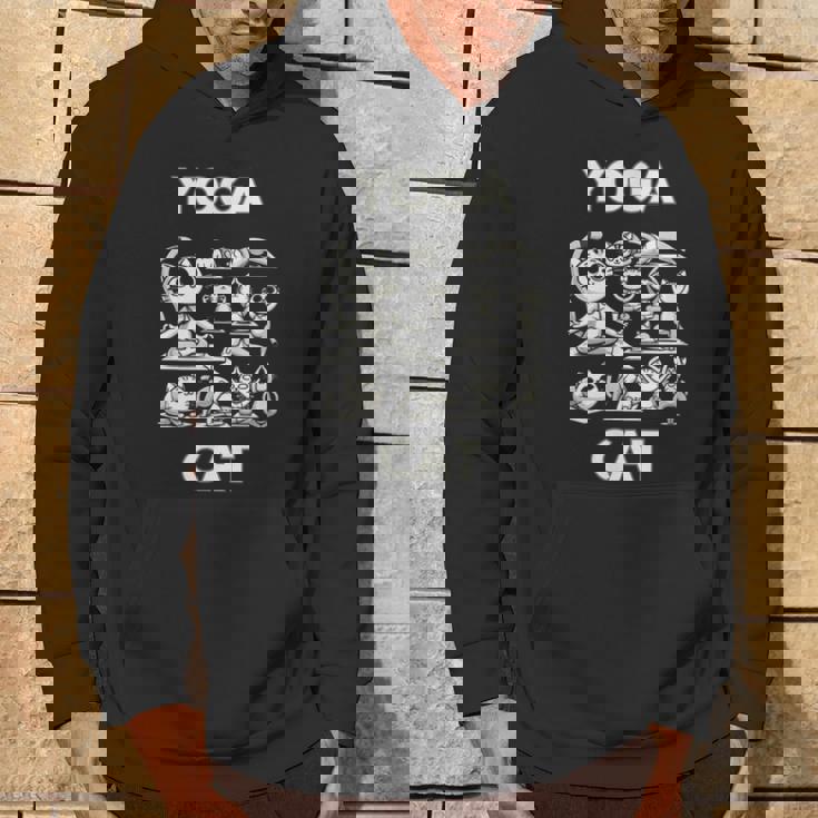 魅力的な禅猫のポーズ 気まぐれな猫ヨガ パーカー ライフスタイル