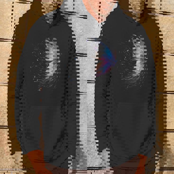 魔法の蝶 神秘的な蝶 銀河 星 パーカー ライフスタイル