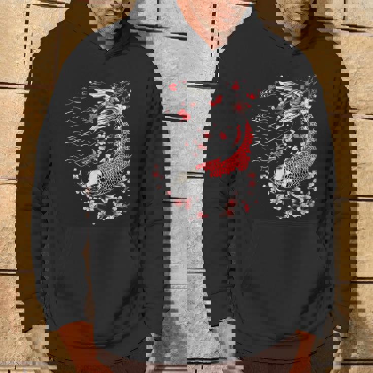 鯉 桜 桜 季節 錦鯉 魚 アジアン パーカー ライフスタイル