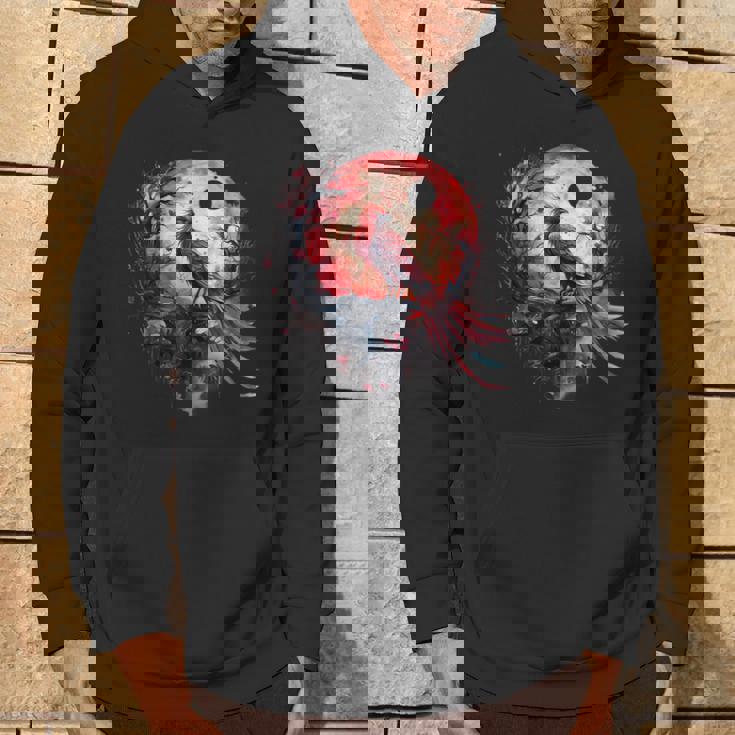 鳳凰 月 火 鳳凰 鳥 桜 木 神話 鳥 パーカー ライフスタイル