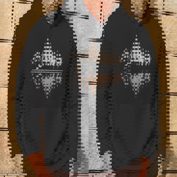 鹿、野生動物・アウトドア、森林・樹木の反射、鹿 パーカー ライフスタイル