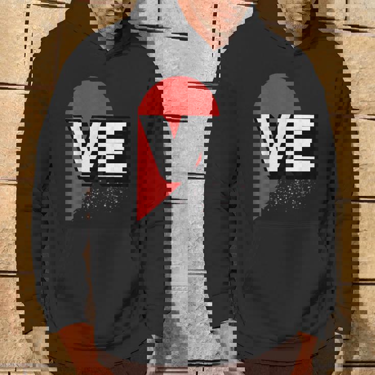 ２人で着るとハートが出来る Loveの文字になる 「Ve」カップル 恋人 パーカー ライフスタイル