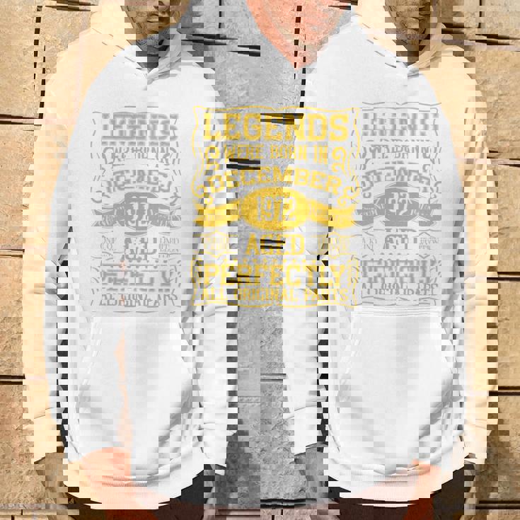 1972年12月に誕生した52歳の誕生日レジェンド。 長袖tシャツ パーカー ライフスタイル