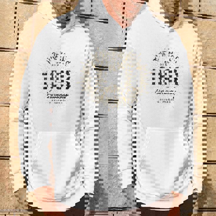 1993年から一緒にいるカップルの記念日のデザイン パーカー ライフスタイル